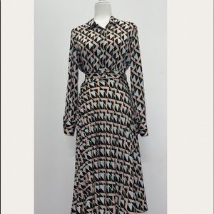MNG Suit belted dress
